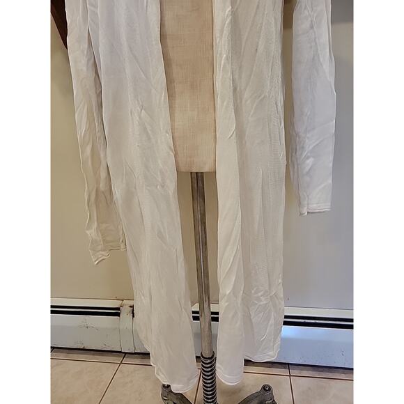 Lauren Ralph Lauren Womens Silk Blend Cardigan Sweater Plus 2x Ivory - Picture 3 of 14